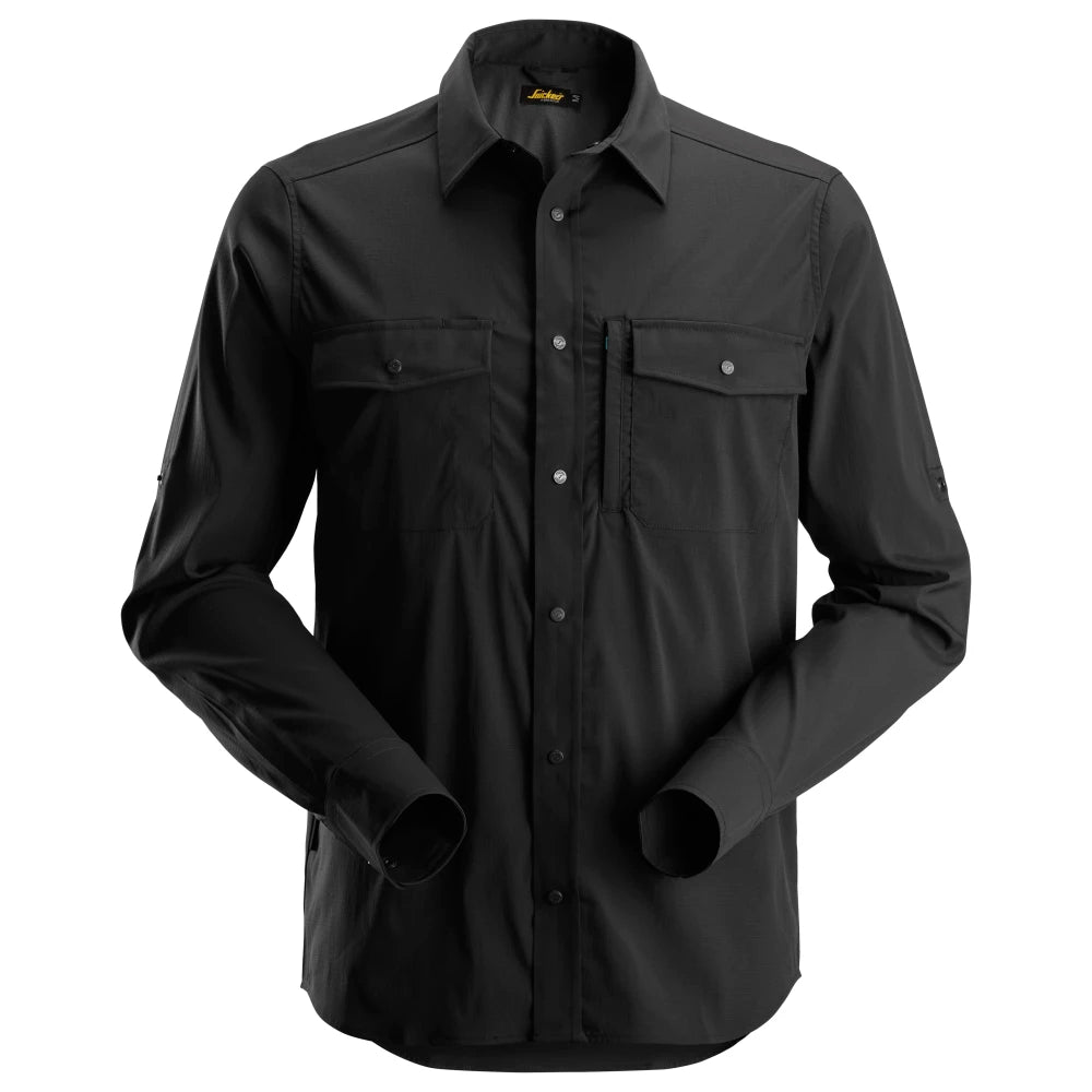 Snickers 8521 Litework Overhemd Met Lange Mouwen 0400 Black