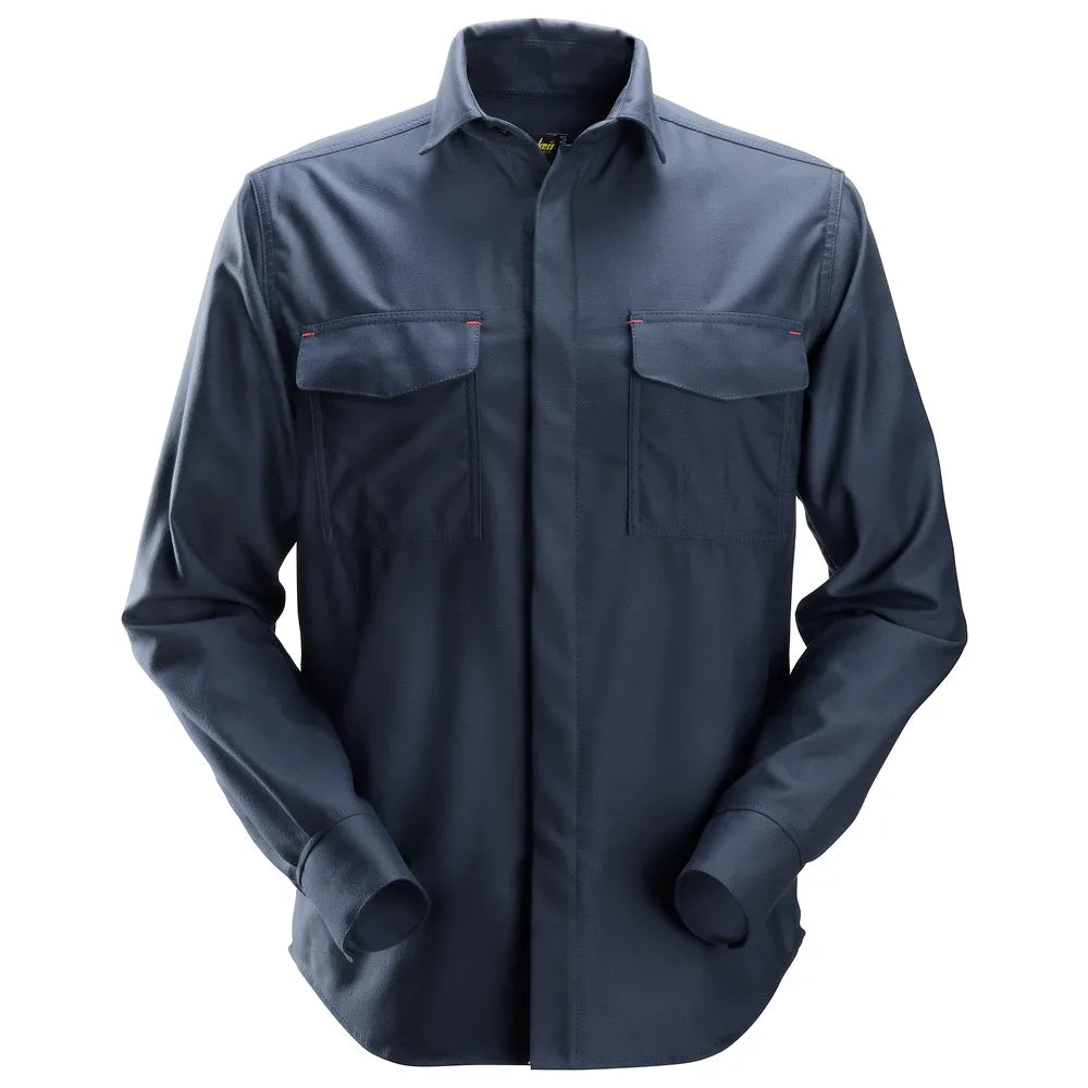 Snickers 8561 Protecwork Shirt Met Lange Mouwen Navy