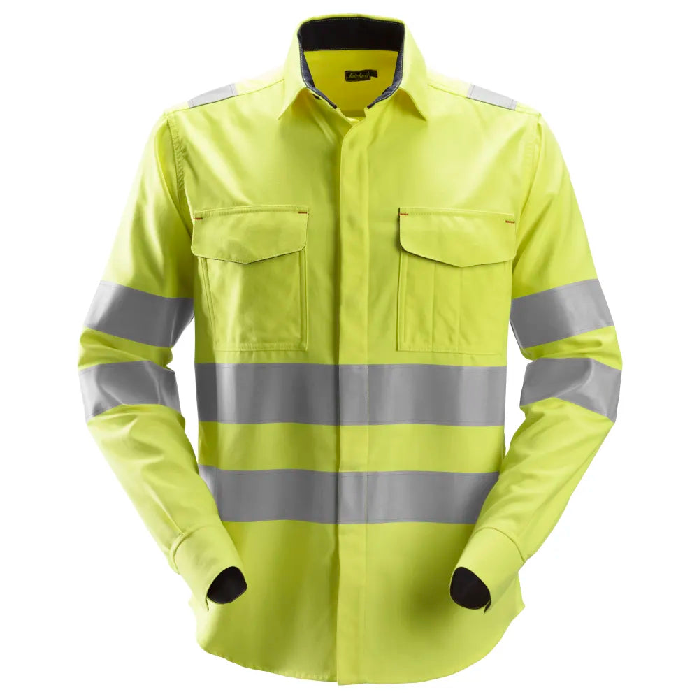 Snickers 8565 Lasshirt Met Lange Mouwen 6600 High Visibility Yellow