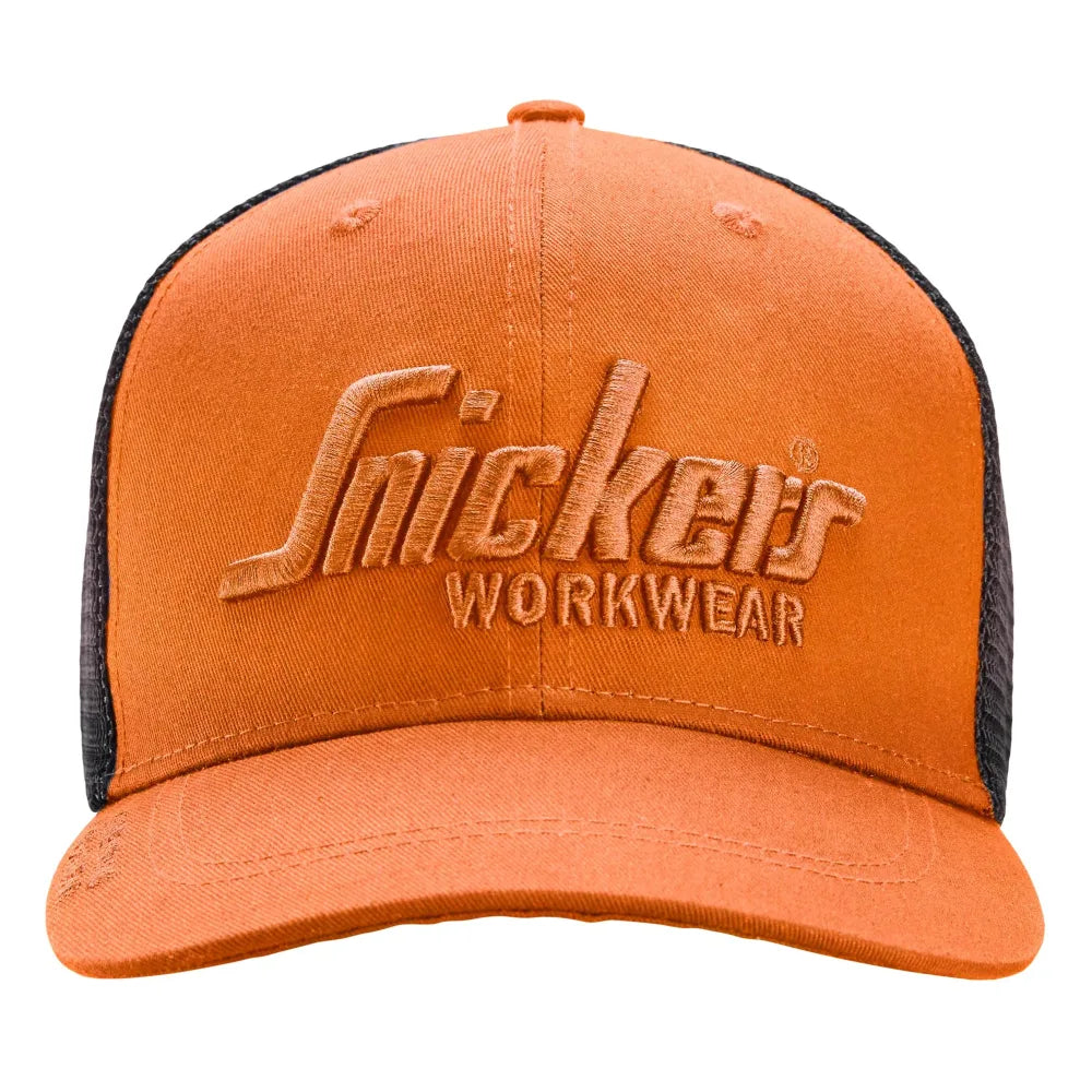 Snickers 9001 Trucker Cap 4104 Warm Orange Black
