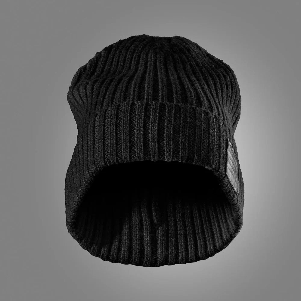 Snickers 9003 Wollen Vissersbeanie 0400 Black