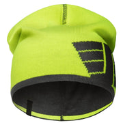 Snickers 9015 Omkeerbare Beanie 6658 High Visibility Yellow Steel Grey