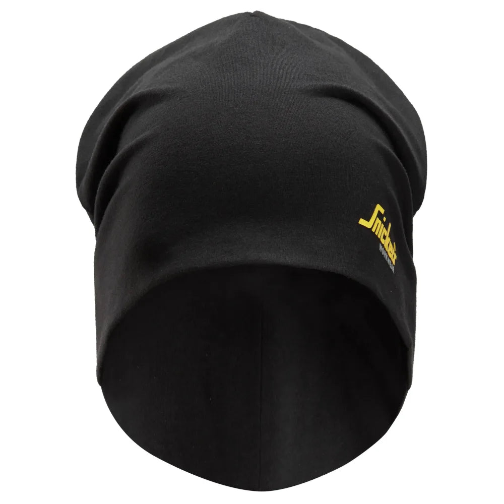 Snickers 9032 Beanie Met Klein Logo 0404 Black Black