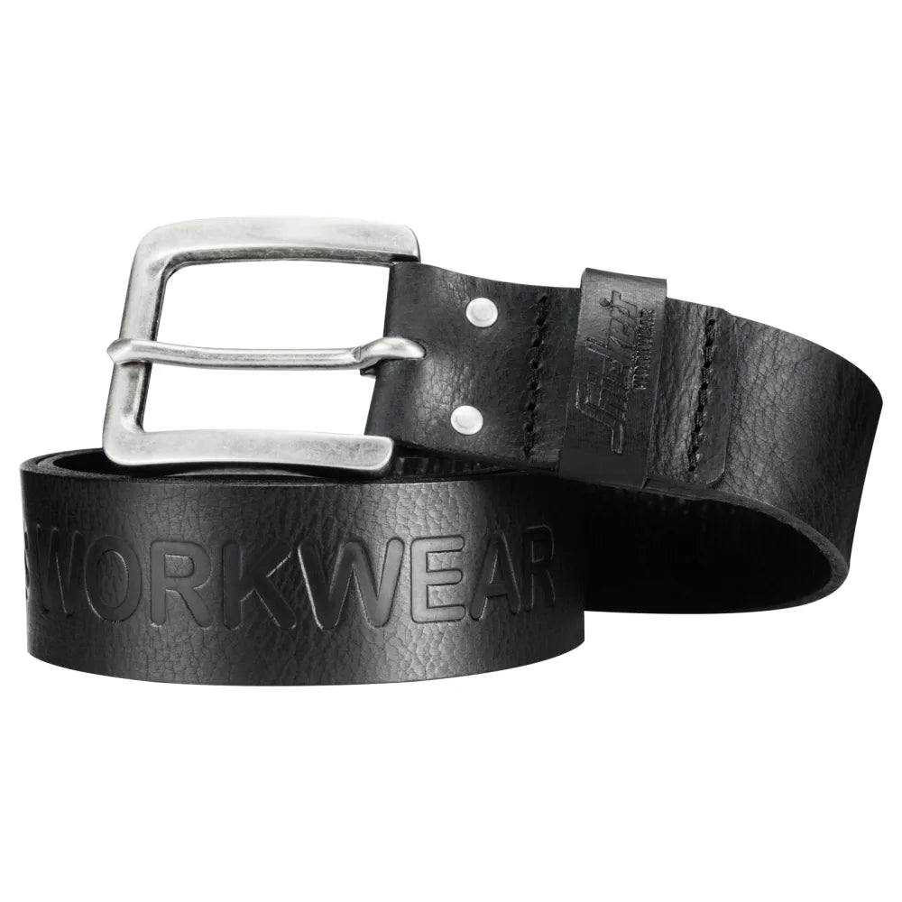 Snickers 9034 Leren Riem 0400 Black