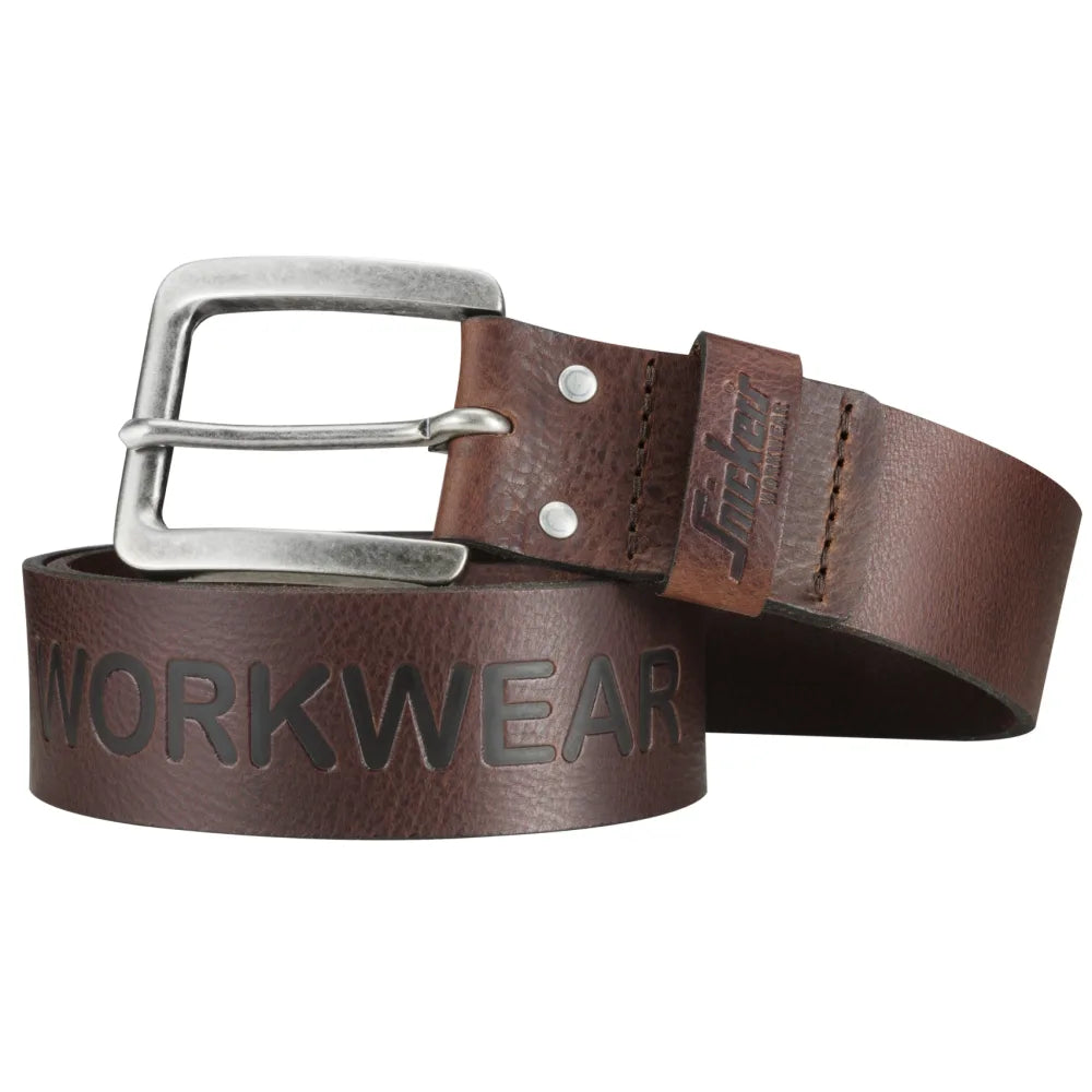 Snickers 9034 Leren Riem 1300 Chocolate Brown