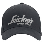 Snickers 9041 Logo Cap 0404 Black Black