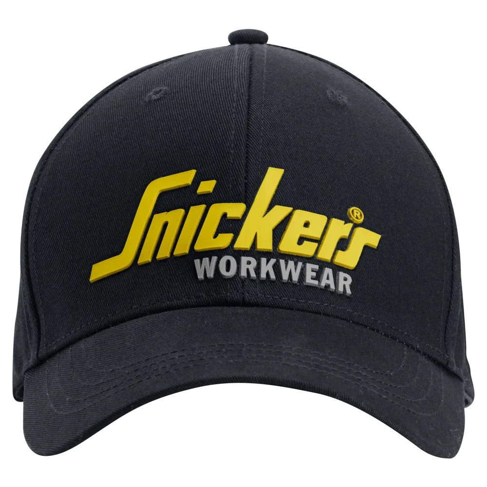 Snickers 9041 Logo Cap 0406 Black Yellow