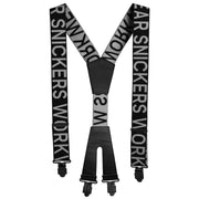 Snickers 9064 Bretels Met Logo 0458 Black Steel Grey