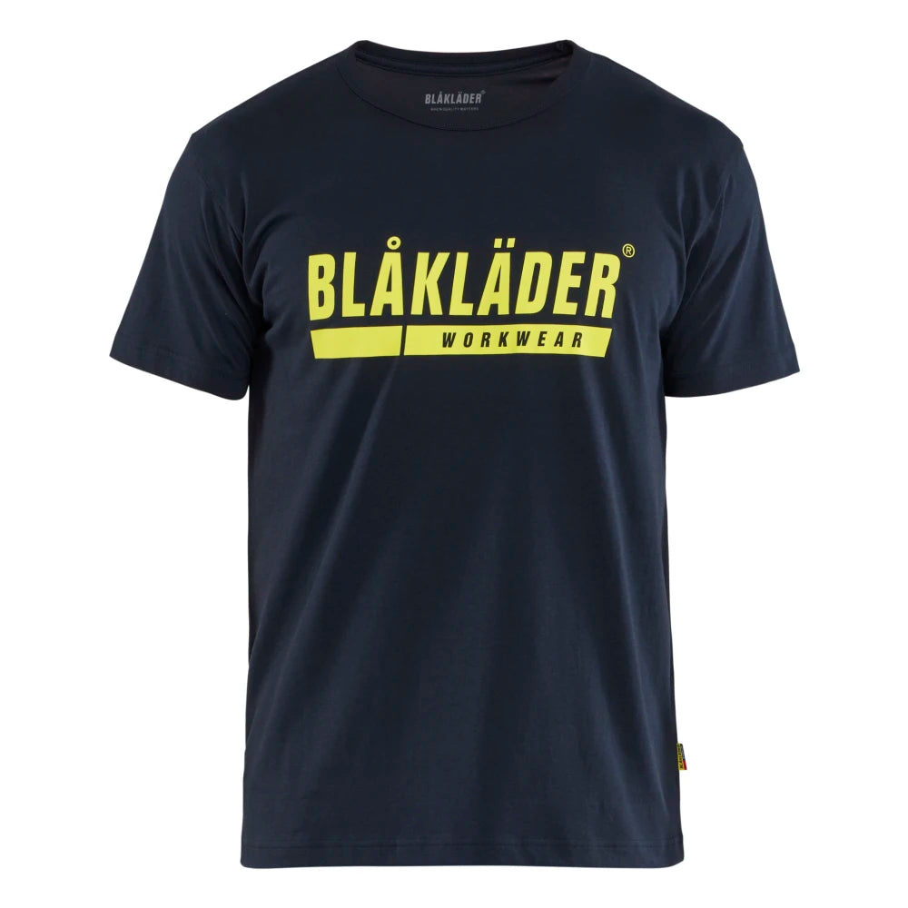 Blaklader 9215 1042 T-Shirt Donker Marineblauw High Vis Geel