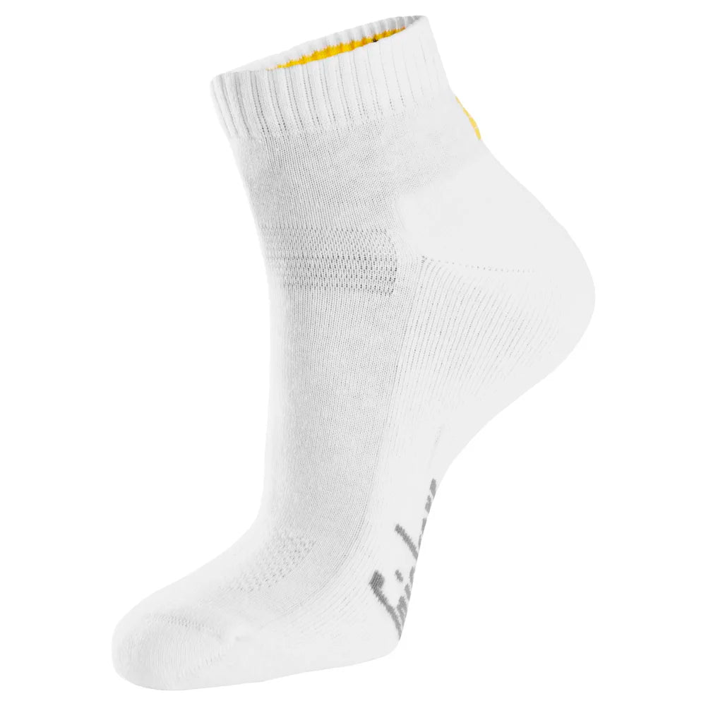 Snickers 9221 Katoenen Lage Sokken 3-Pack 0900 White
