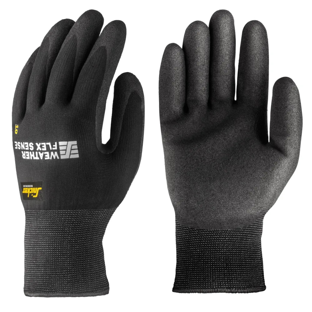 Snickers 9319 Weather Flex Sense Handschoenen 0404 Black Black