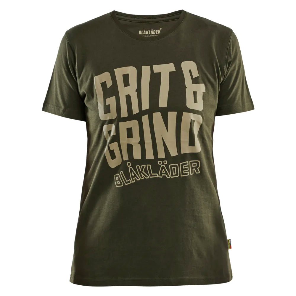Blaklader 9409 1042 Dames T-Shirt Grit & Grind Donker Herfstgroen