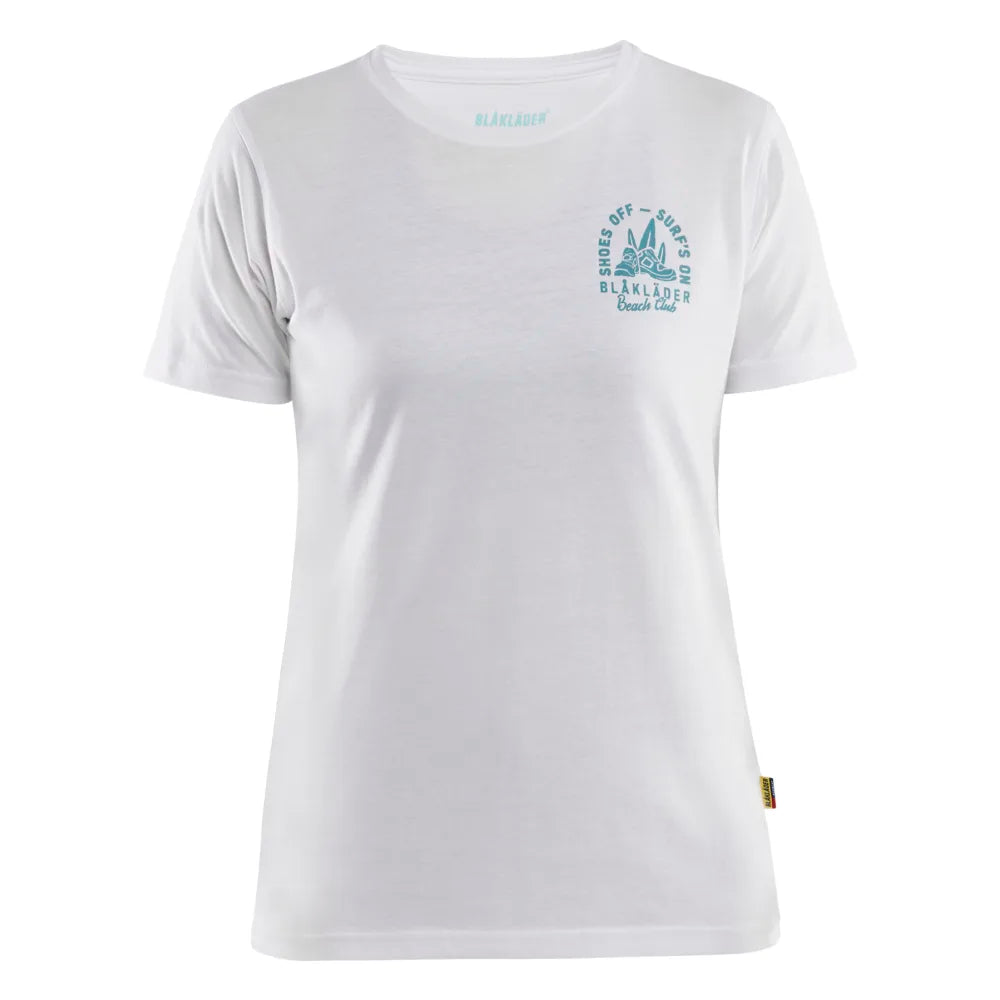 Blaklader 9417 1042 Dames T-Shirt Blåkläder Beach Club Wit