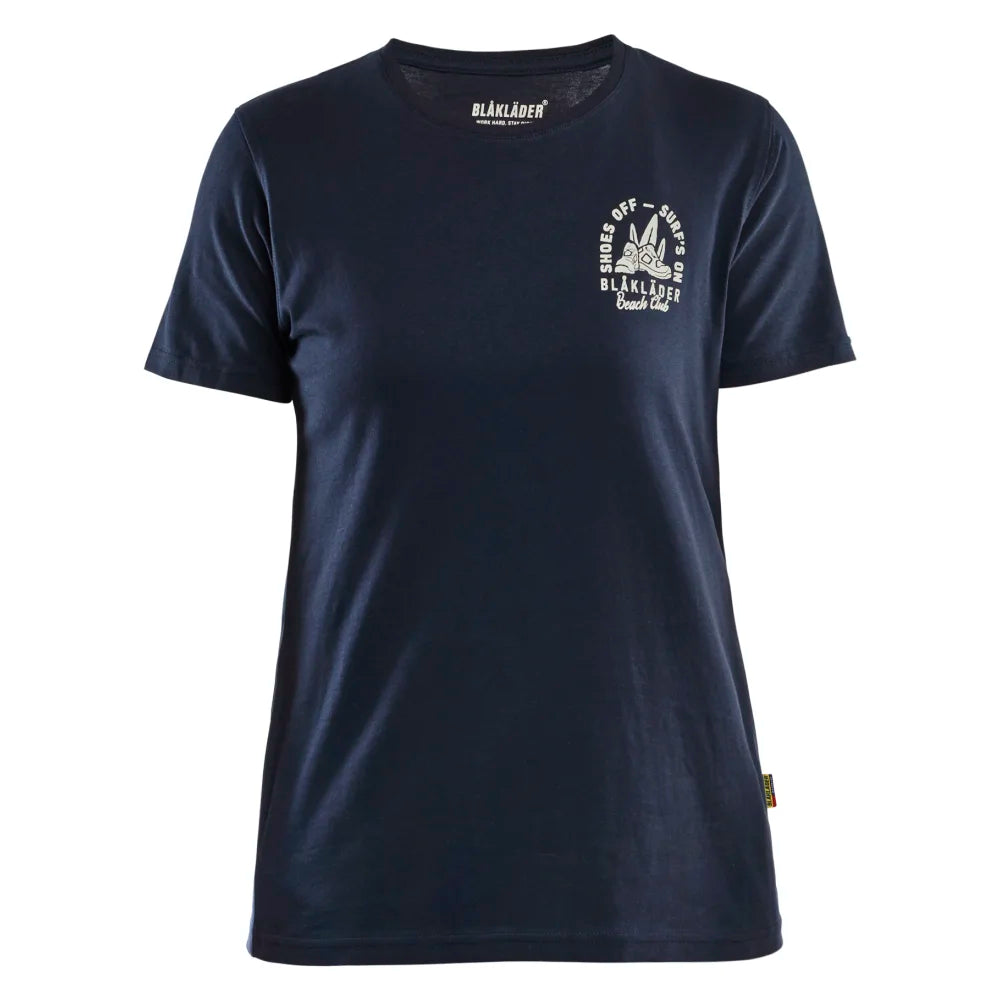 Blaklader 9417 1042 Dames T-Shirt Blåkläder Beach Club Donker Marineblauw