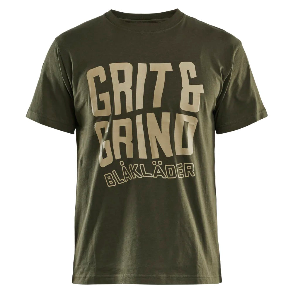 Blaklader 9421 1042 T-Shirt Grit & Grind Donker Herfstgroen
