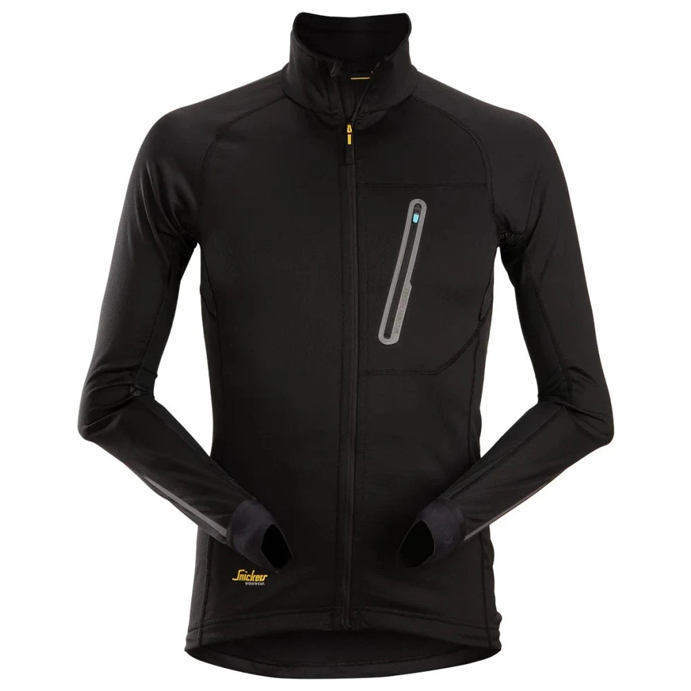 Snickers 9448 Litework Tussenlaag Vest Met Rits 0404 Black Black