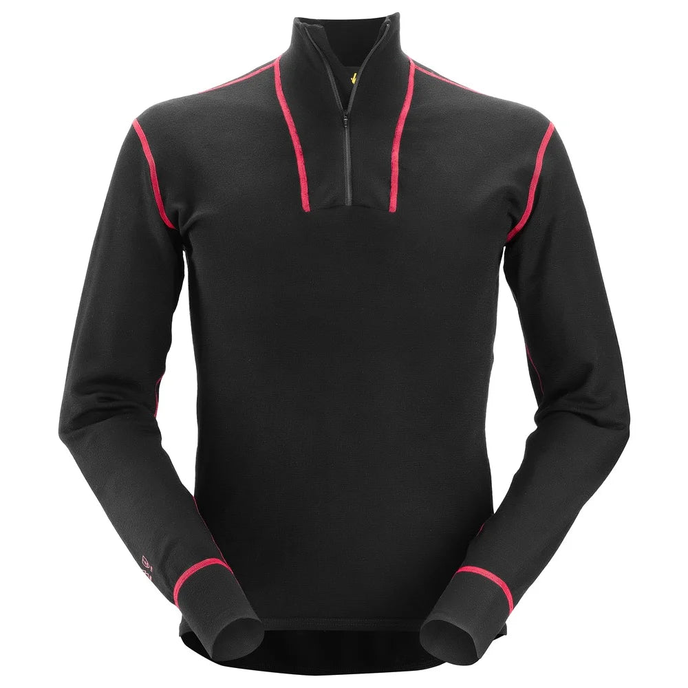 Snickers 9462 Protecwork Wollen Shirt Met Lange Mouwen En Rits
