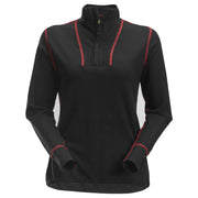 Snickers 9476 Protecwork Dames Wollen Shirt Met Lange Mouwen En Rits 0400 Black