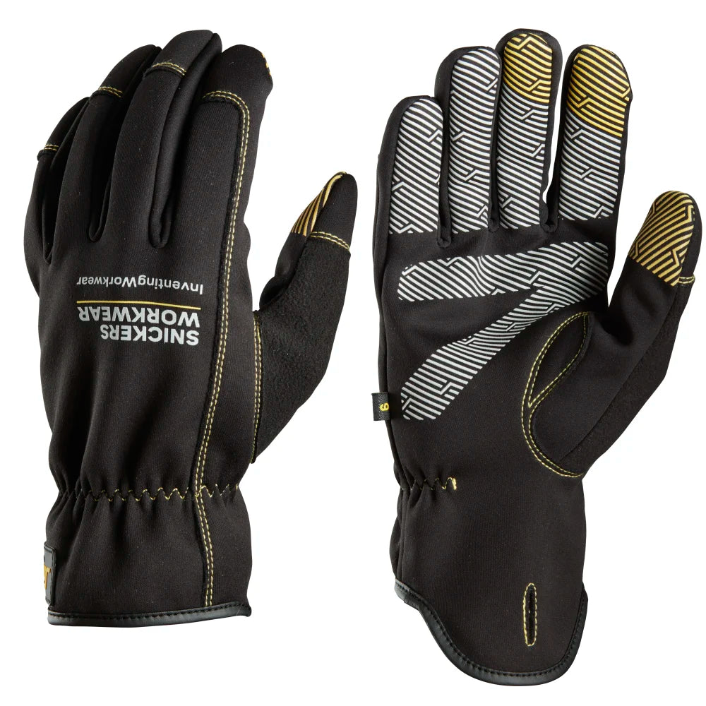 Snickers 9562 Weather Flex Dry Handschoenen 0400 Black