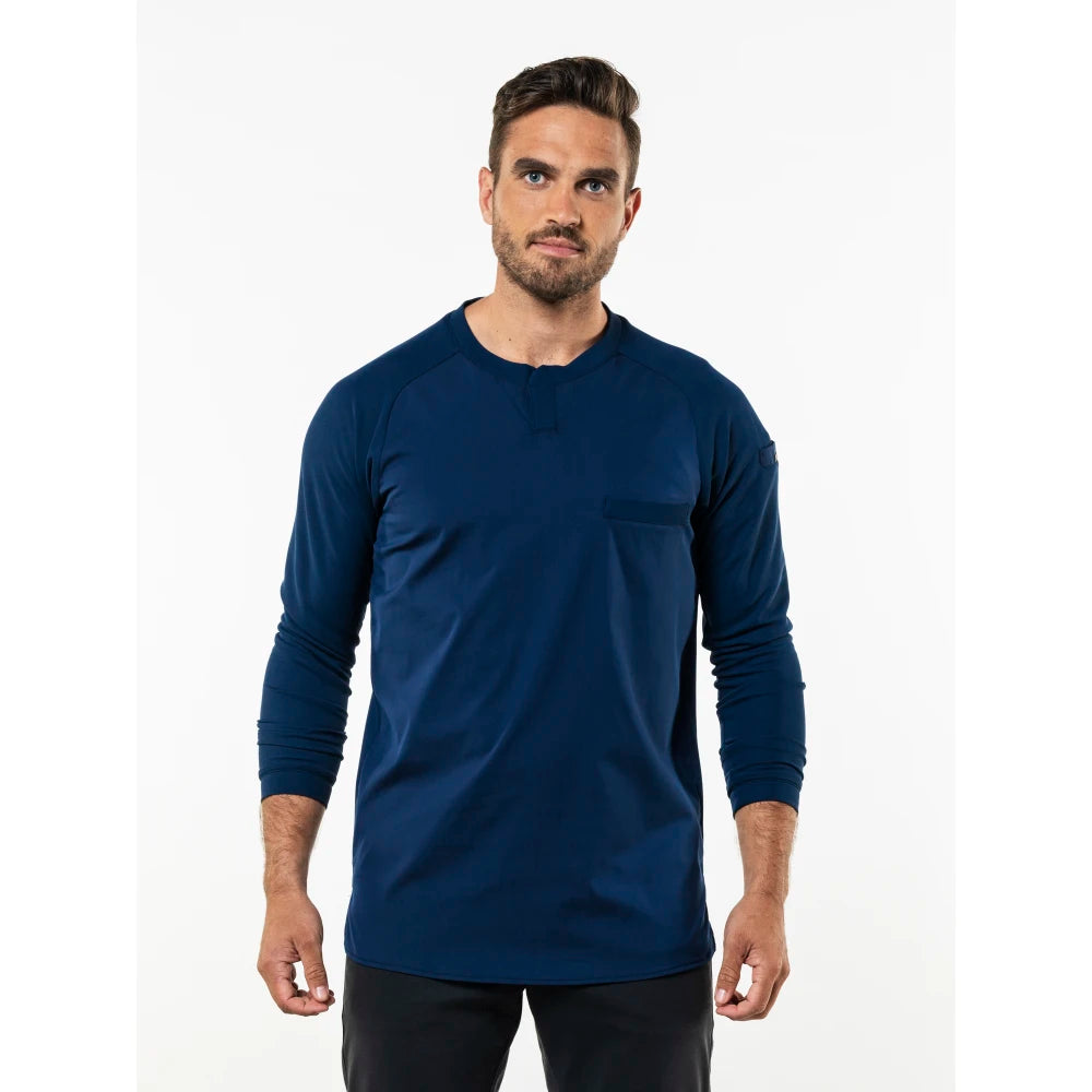 Chaud Devant Koksbuis T-Shirt Valente Fx Navy Ls Stretch