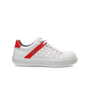 Elten Norris White-Red Low O1 Werkschoenen