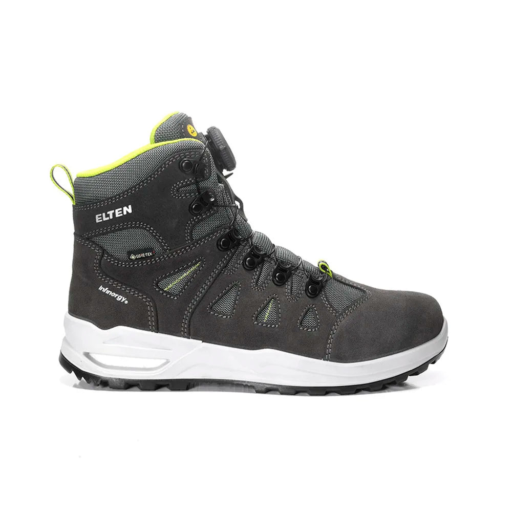 Elten Riley XXF Boa GTX Grey-Lime Mid O2 WR Werkschoenen