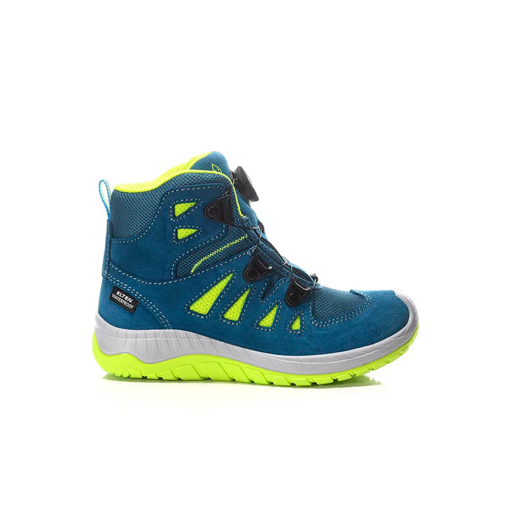 Elten Maddox Kids Boa Petrol-Lime Mid Werkschoenen