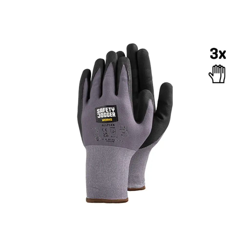 Safety Jogger Allflex 3Pack Black
