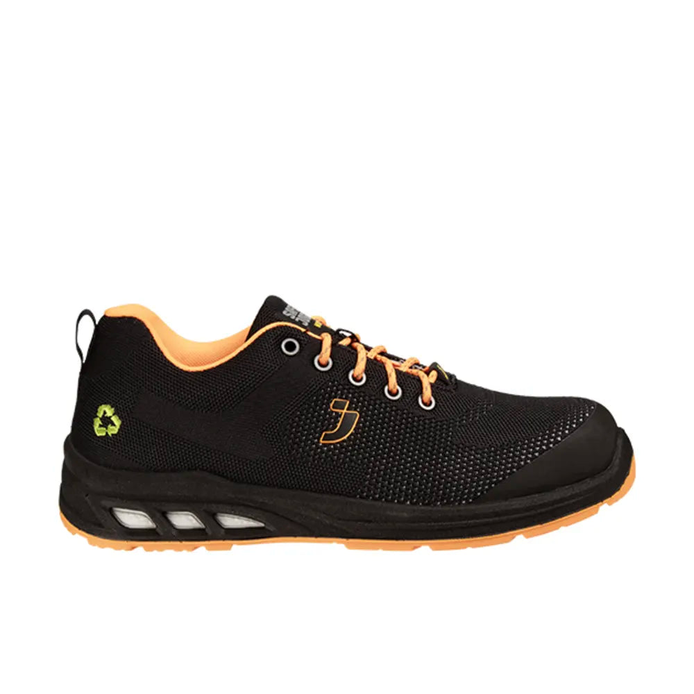 Safety Jogger Ecofitz S1P Low Black Orange Werkschoenen
