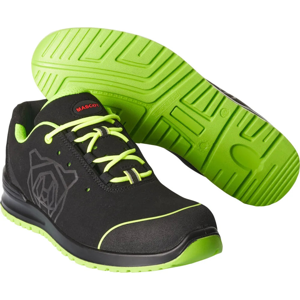 Mascot F0210-702 Zwart Limoen Groen S1P Veiligheidsschoenen Laag 48