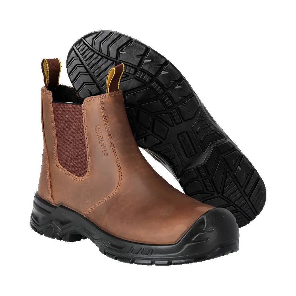 Mascot F1000-715 Notenbruin Zwart S3S Veiligheidsschoenen Hoog 50 W10