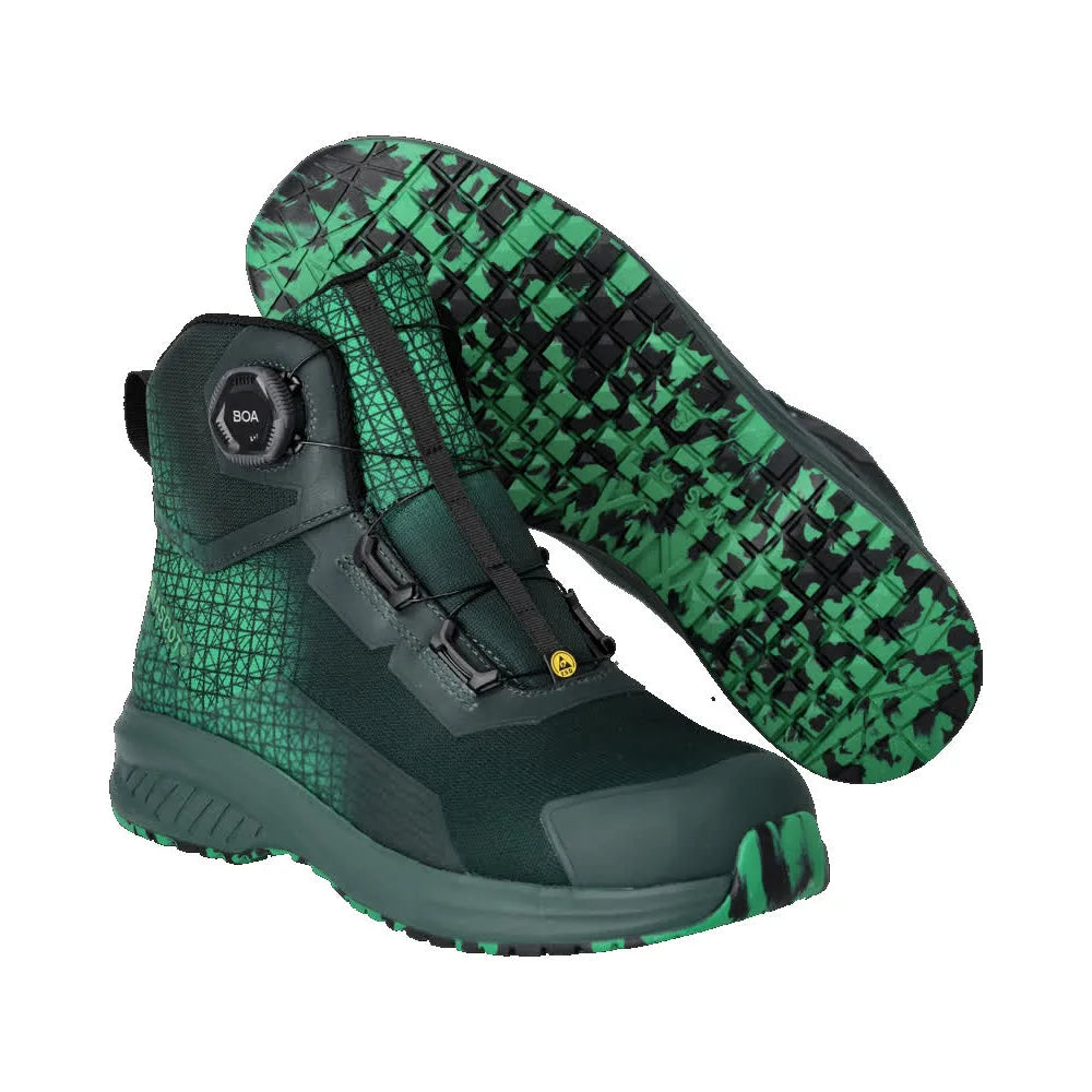 Mascot F1502-909 Groen Helder Groen S3S Veiligheidsschoenen Hoog 50 W10