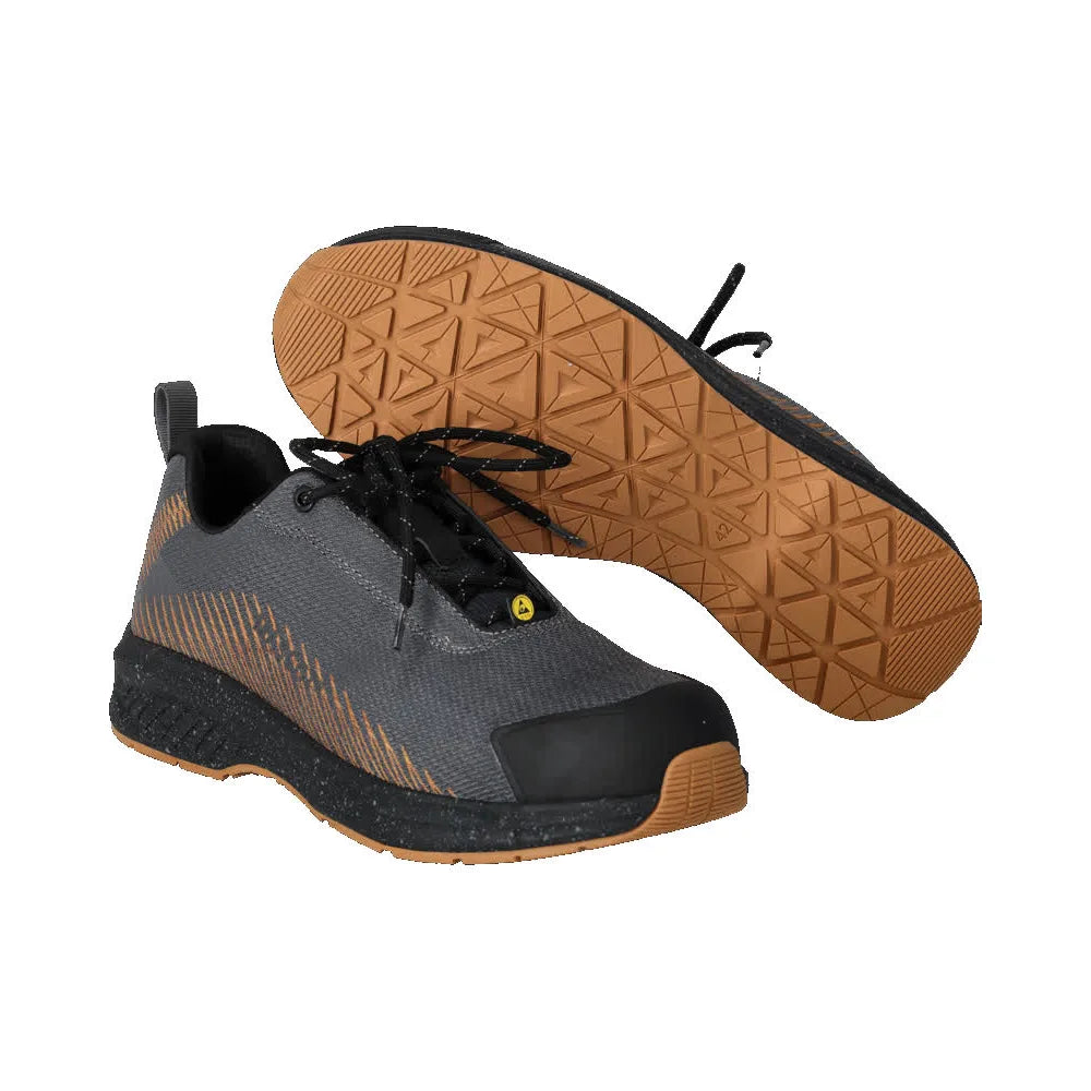 Mascot F1600-909 Steengrijs Notenbruin S1PS Veiligheidsschoenen Laag 48 W10
