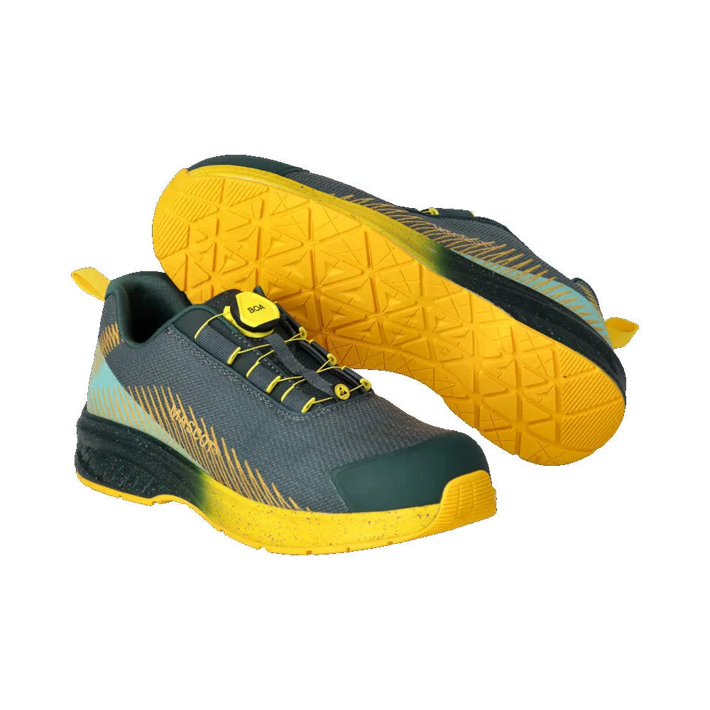 Mascot F1601-909 Bosgroen Zonnegeel S1PS Veiligheidsschoenen Laag 48 W10