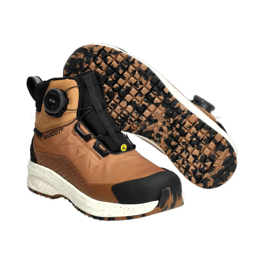 Mascot F1602-702 Notenbruin S7S Veiligheidsschoenen Hoog 48 W10