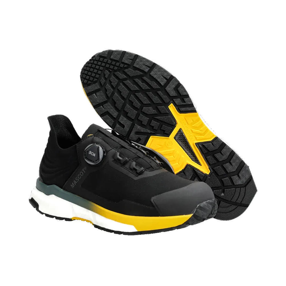 Mascot F1680-704 Zwart Zonnegeel S3S Veiligheidsschoenen Laag 48 W10