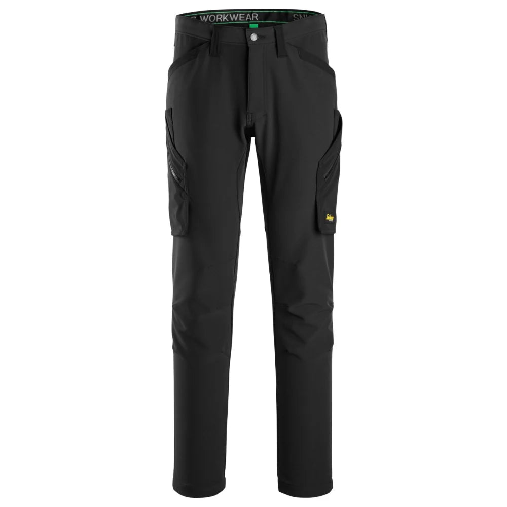 Snickers 6873 Flexiwork 4-Way Stretch Werkbroek Zonder Kniezakken 0404 Black Black