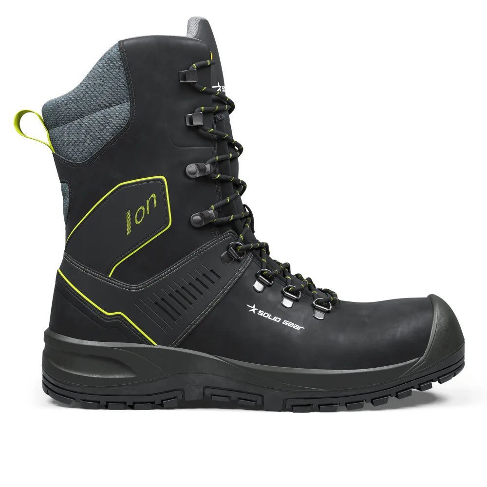 Solid Gear Ion High Blk Grn S3L Werkschoenen