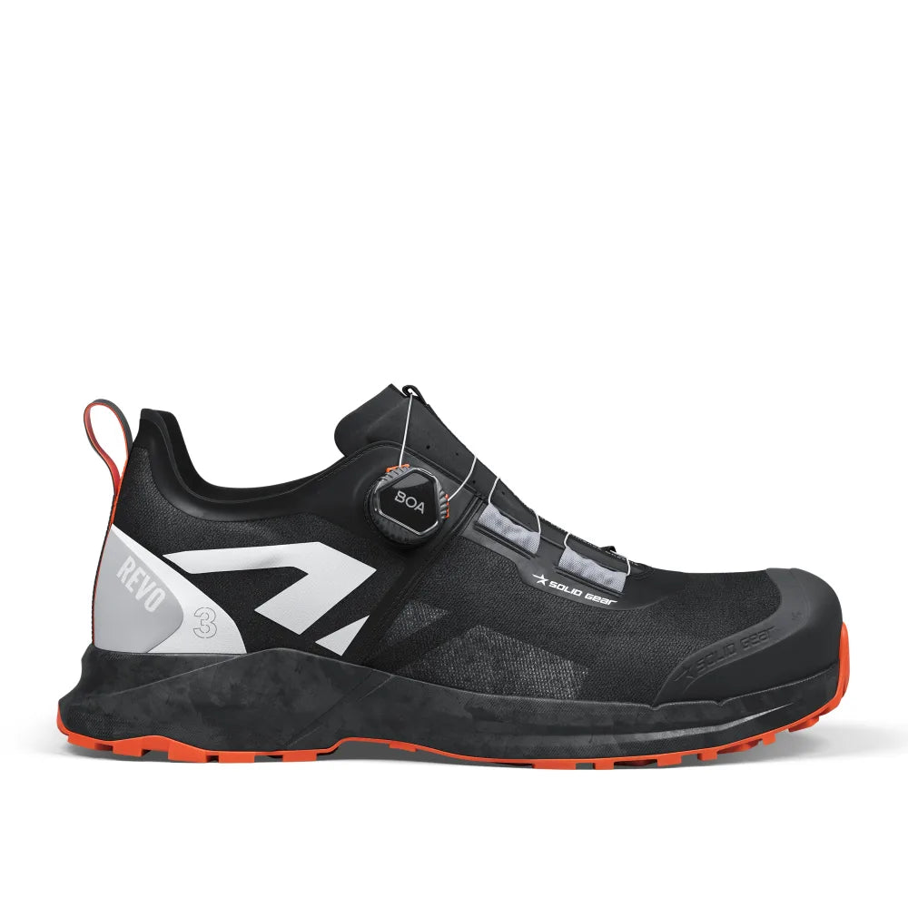 Solid Gear Revo 3 Air Low Black Orange S1PS Werkschoenen