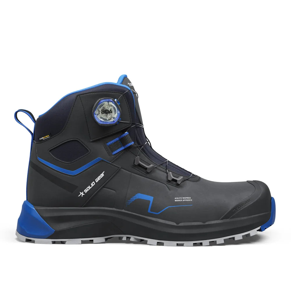 Solid Gear Sonar Mid Black Blue S3S Werkschoenen
