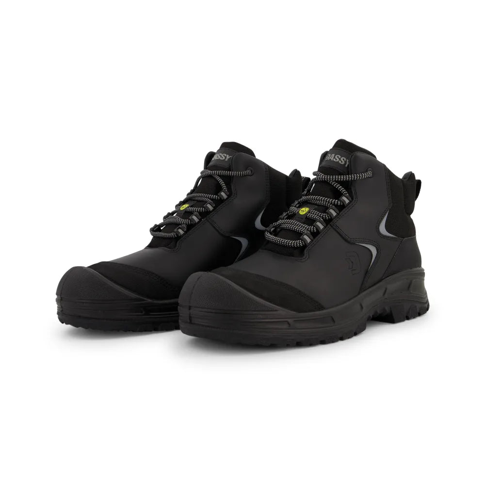 Dassy Amon S3S Halfhoge Veiligheidsschoenen Zwart