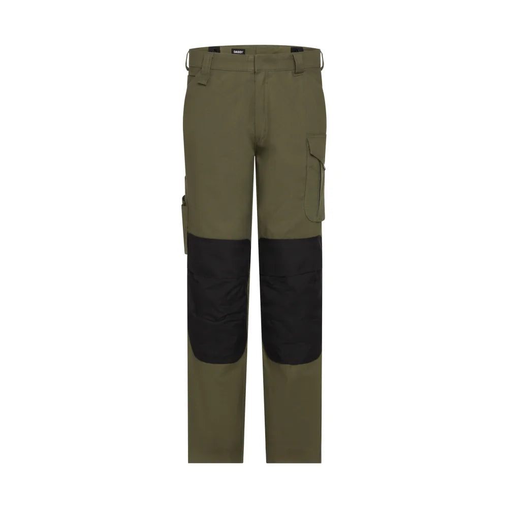 Dassy Ando Werkbroek Met Kniezakken 265 G/M² Kakigroen Zwart