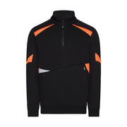 Dassy Aratu Sweater 290G/M² Zwart Fluo-Oranje