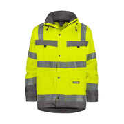 Dassy Atlantis Hogezichtbaarheidsparka 200 G/M² Fluogeel Cementgrijs