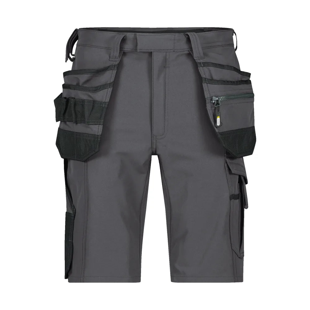 Dassy Aurax Holsterzakkenshort Met Stretch 210 G/M² Antracietgrijs Zwart
