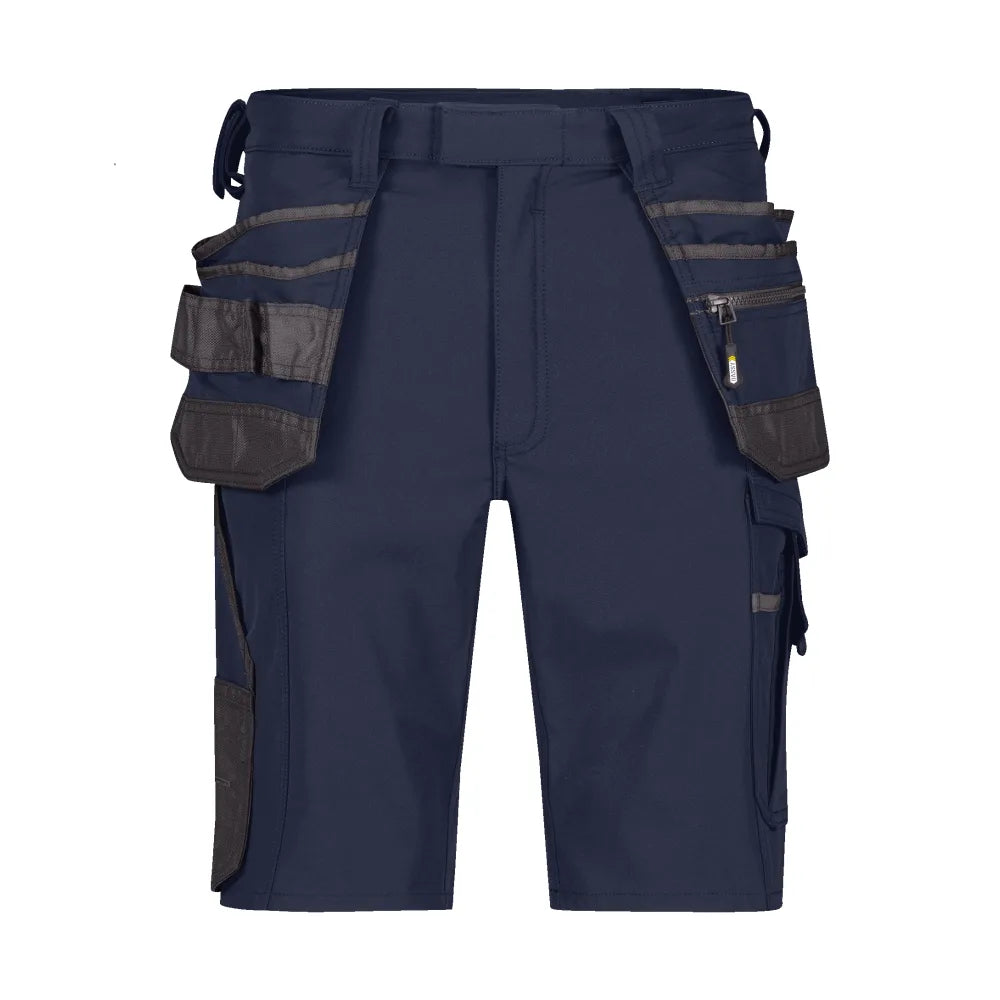 Dassy Aurax Holsterzakkenshort Met Stretch 210 G/M² Nachtblauw Antracietgrijs