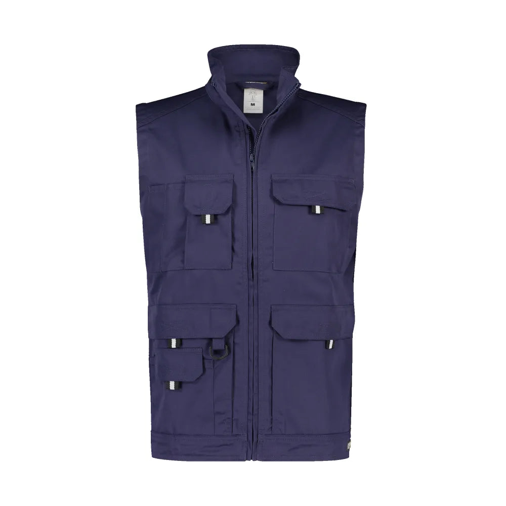 Dassy Avila Mouwloze Werkvest 245 G/M² Marineblauw