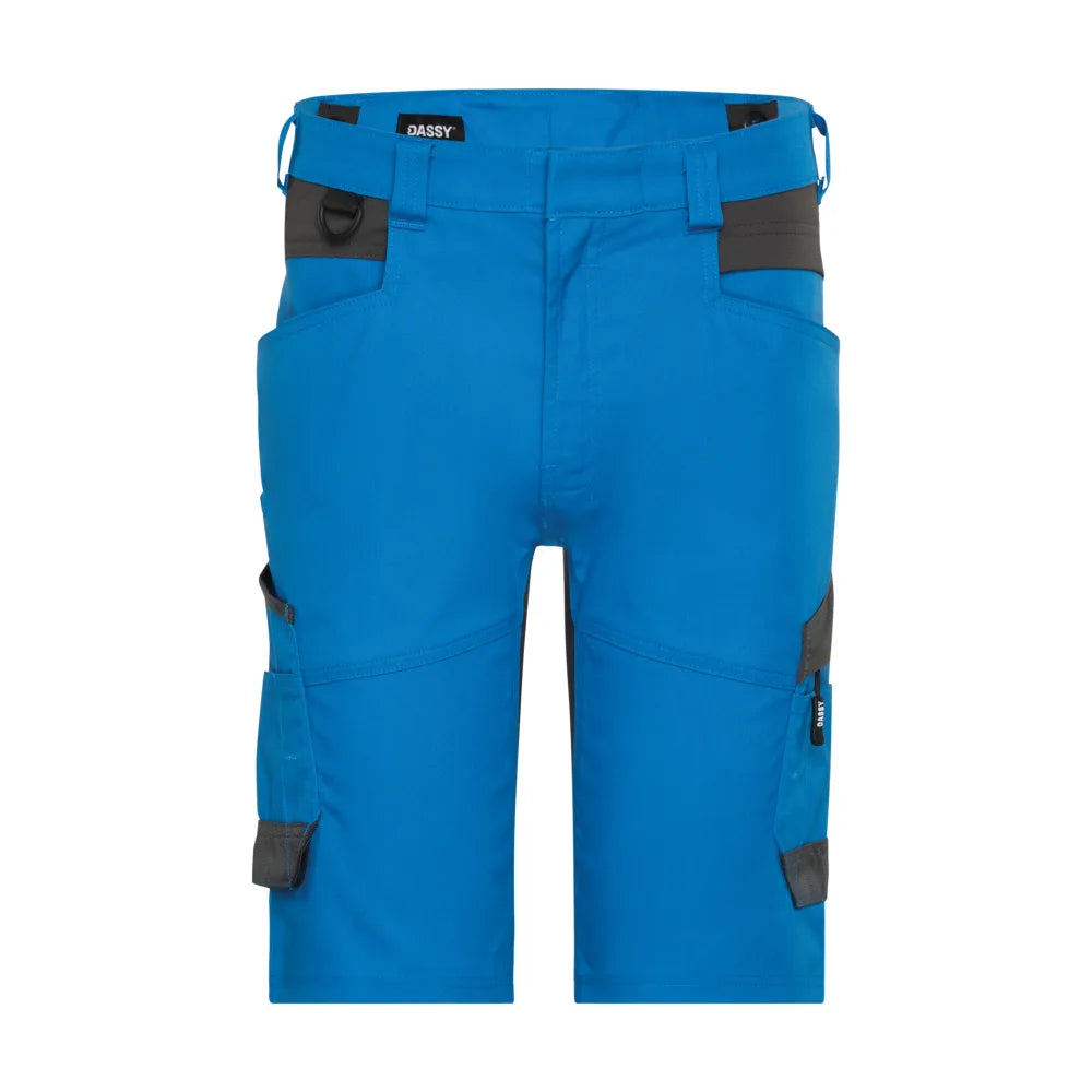 Dassy Axis Next Werkshort Met Stretch 245 G/M² Azuurblauw Antracietgrijs