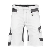 Dassy Axis Painters Schildersshort Met Stretch 245 G/M² Wit Antracietgrijs