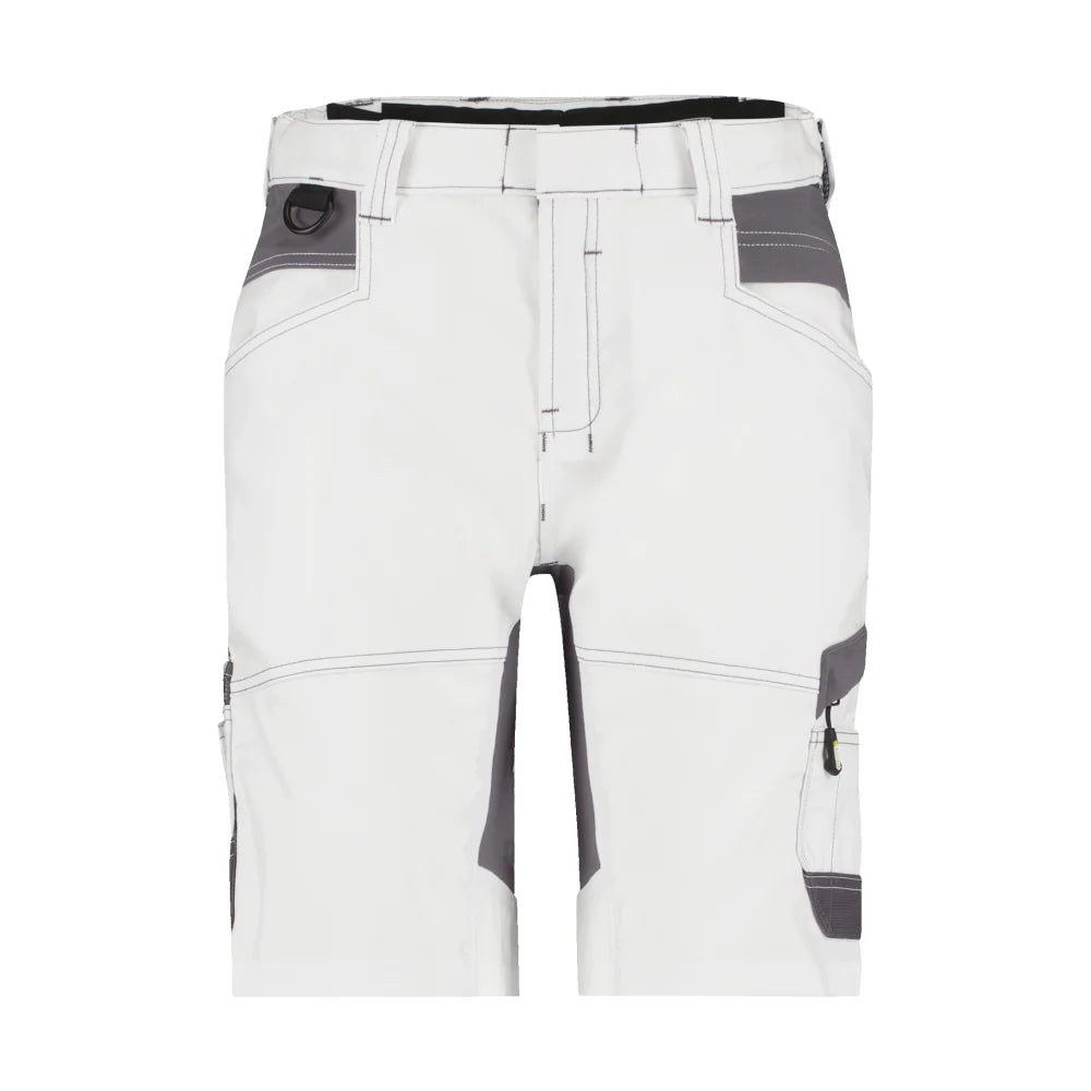 Dassy Axis Painters Women Schildersshort Met Stretch Voor Dames 245 G/M² Wit Antracietgrijs